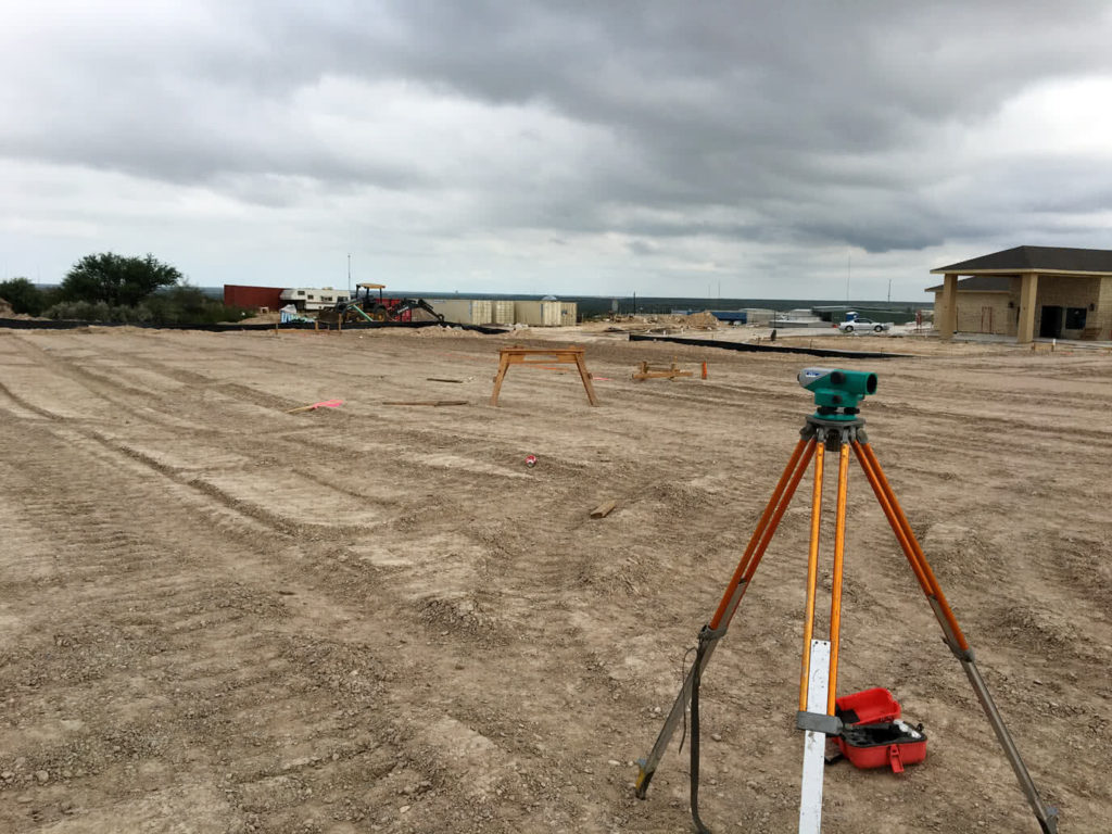 Site selection phase during a pre-construction phase.